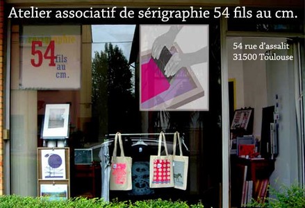 vitrine atelier sérigraphie