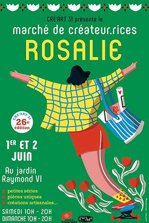 affiche marché rosalie printemps 2024